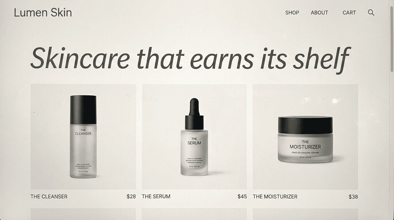 E-com brand site