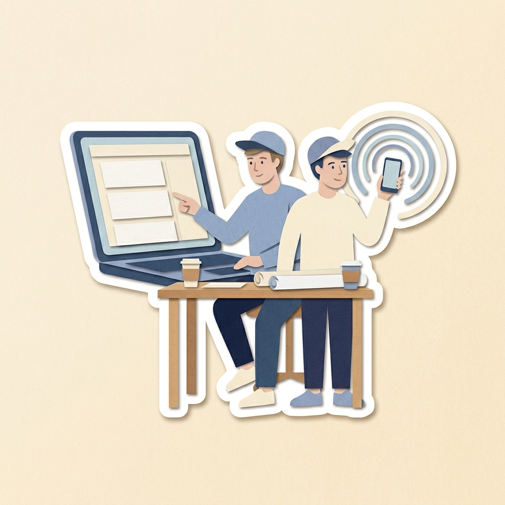 Illustration of the DS Scaling studio at work